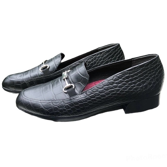 Munro Women’s  Leather Harrison III Loafers Black Size 8.5 NWOT - Picture 1 of 5